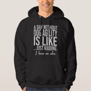 Veste À Capuche Dog Agilité drôle cadeau sportif