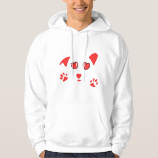 Veste À Capuche Dog Love Minimal Line Art – cute valentine art