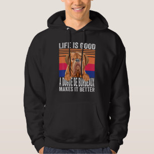 Veste À Capuche Dogues De Bordeaux Rend Votre Vie Bonne Vintage