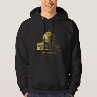 Veste À Capuche Dôme d'or du T-shirt rock - Elégant noir &