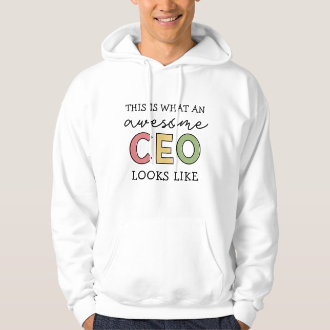 Veste À Capuche Dons amusants pour le PDG | Awesome PDG Cadeaux Bo (Devant)
