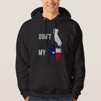 Veste À Capuche Don't California My Texas Flag Card Distressed Vin