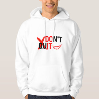 Veste À Capuche DON'T QUIT – Bold Red Motivation Design