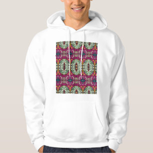 Veste À Capuche Doodle ethnique tribal géométrique floral