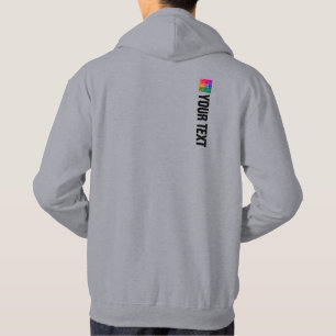 Veste À Capuche Double Modèle latéral Ajouter Texte Photo Mens Mod