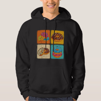 Veste À Capuche Doughnuts Lover Sweets Food Lover Pop Art Glazed D