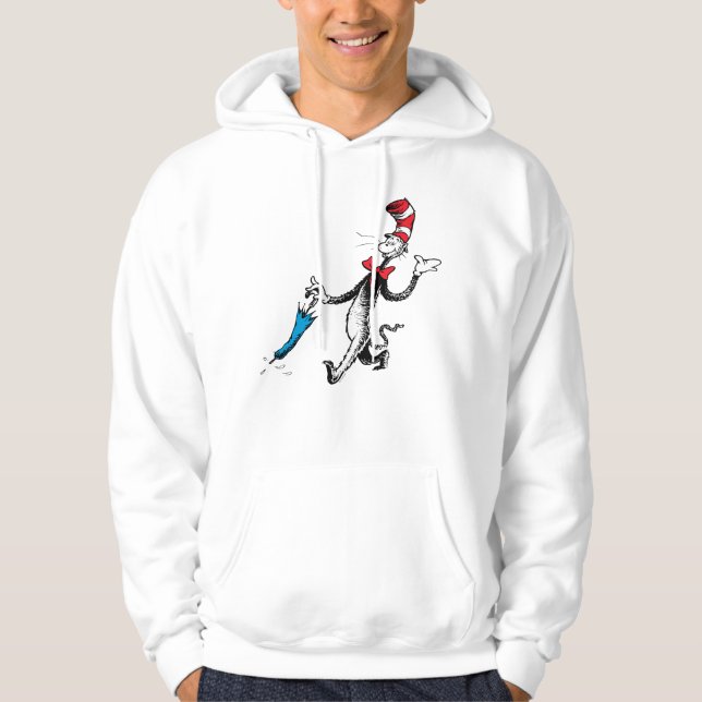 Veste À Capuche Dr Seuss | Chat dans la marche des parapluies Casq (Devant)