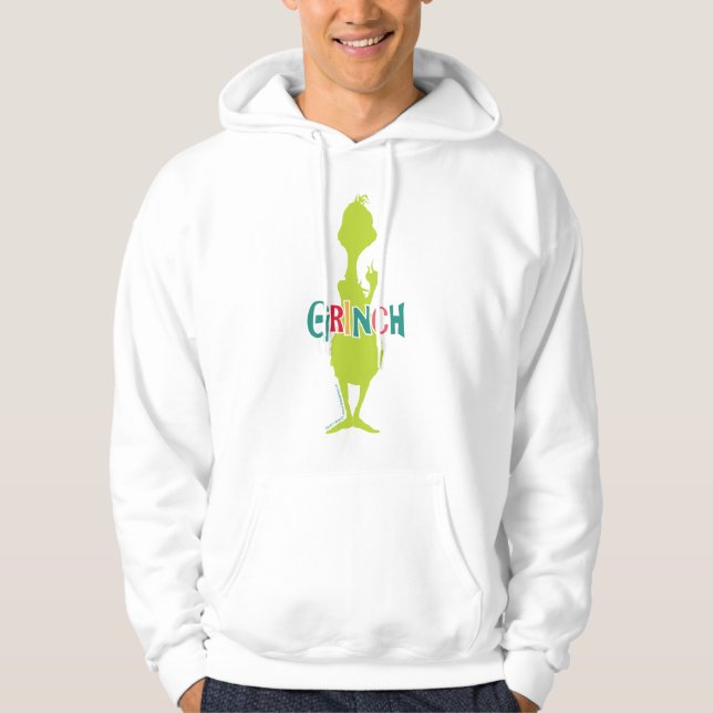 Veste À Capuche Dr Seuss | Le Grinch - Silhouette verte (Devant)