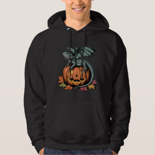 Veste À Capuche Dragon à tête nue sur l'art Citrouille