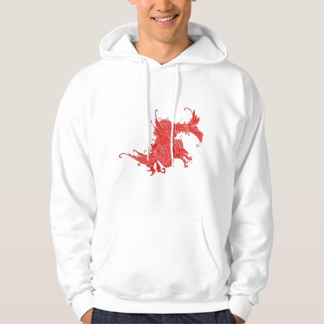 Veste À Capuche Dragon oriental de Fierce (Devant)