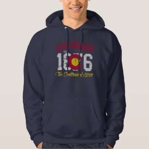 Veste À Capuche Drapeau 1876 centennal d'état d'est le Colorado de