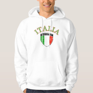 Veste À Capuche Drapeau affligé de l'Italie