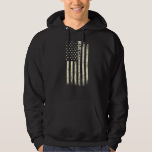 Veste À Capuche Drapeau américain Cosmetician Fier American Beauti