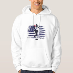 Veste À Capuche Drapeau américain Fan Jersey Shirt USA