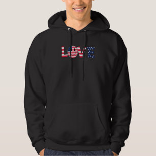 Veste À Capuche Drapeau américain heureux visage 4 juillet fête am
