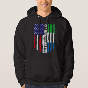 Veste À Capuche Drapeau américain Sierra Leone Drapeau meilleur gr