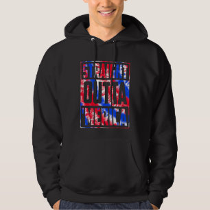 Veste À Capuche Drapeau américain Tie Dye, juste devant l'Amérique