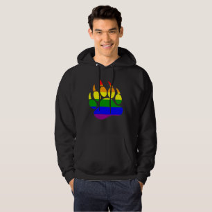 Veste À Capuche Drapeau Arc-en-ciel Patte d'Ours Gay Bears Fierté