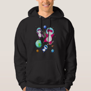 Veste À Capuche Drapeau Bisexuel Hamster Dans L'espace Fierté Bise