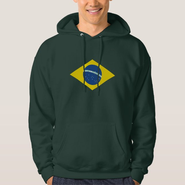 Veste À Capuche Drapeau Brasil (Devant)