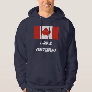 Veste À Capuche Drapeau canadien du lac Ontario