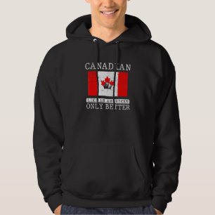 Veste À Capuche Drapeau canadien patriotique Feuille d'érable Amér