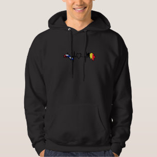 Veste À Capuche Drapeau Cuba Belgique Cubain Belge Battement de co