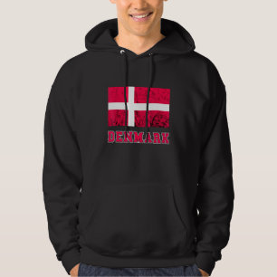 Veste À Capuche Drapeau Danemark Dannebrog Retro Danois Pride Dano