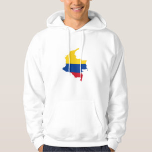 Veste À Capuche Drapeau de Colombie, Carte Colombienne, Mapa, Colo