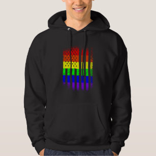 Veste À Capuche drapeau de la fierté américaine arc-en-ciel