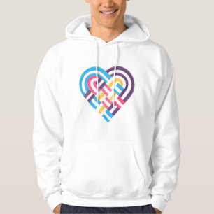 Veste À Capuche Drapeau de la Fierté Polyamory Coeur Tissé 2022