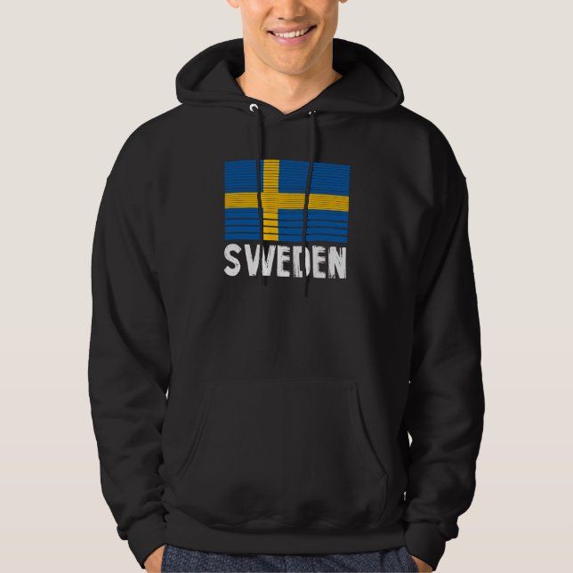 Veste À Capuche Drapeau de la Suède (Devant)