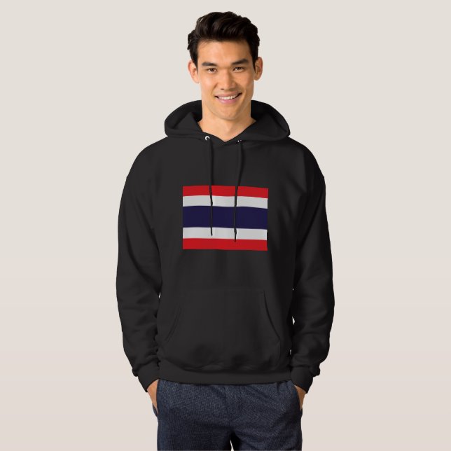 Veste À Capuche Drapeau de la Thaïlande (Devant entier)