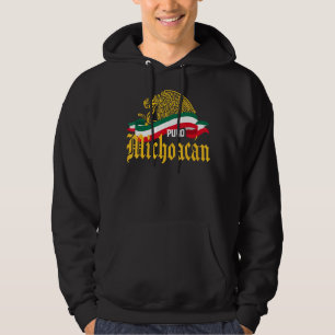 Veste À Capuche Drapeau de l'aigle jaune du Michoacán Mexique Puro