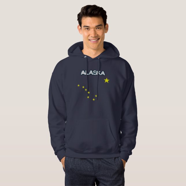 Veste À Capuche Drapeau de l'Alaska (Devant entier)