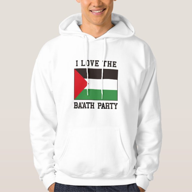 Veste À Capuche Drapeau de partie de Ba'ath (Devant)