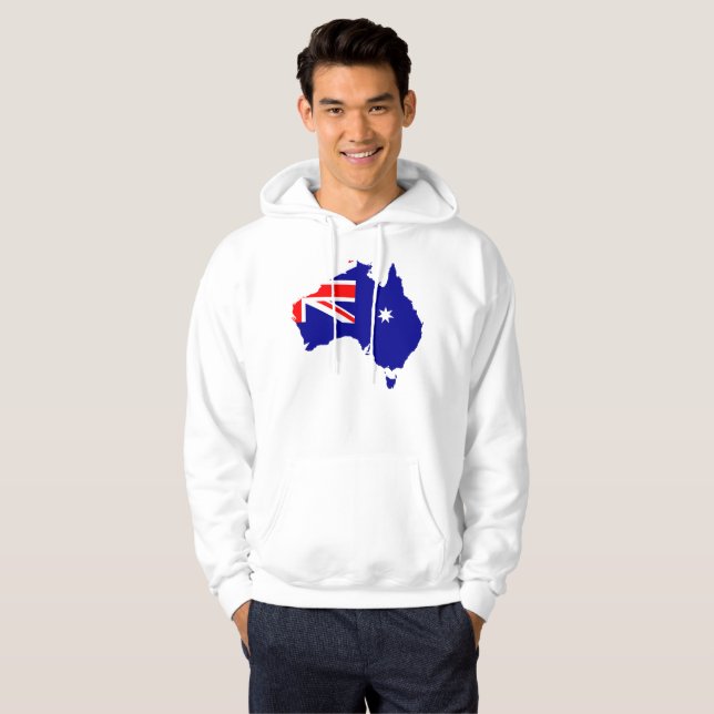 Veste À Capuche Drapeau de pays australien (Devant entier)