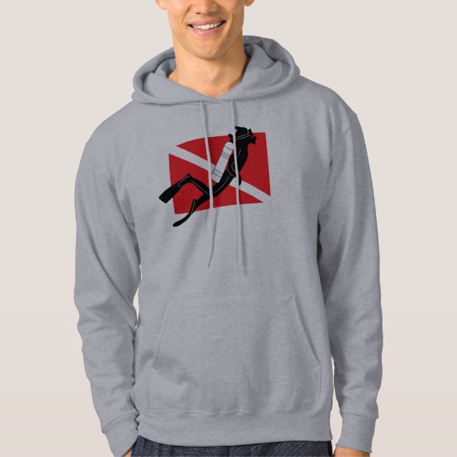 Veste À Capuche Drapeau de piqué de SCAPHANDRE avec le sweatshirt (Devant)