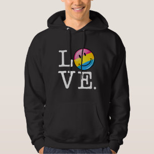Veste À Capuche Drapeau de sourire d'amour Pansexual