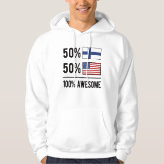 Veste À Capuche Drapeau demi-finlandais demi-américain Finlande Ét