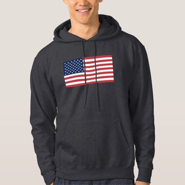Veste À Capuche Drapeau des Etats-Unis (Devant)