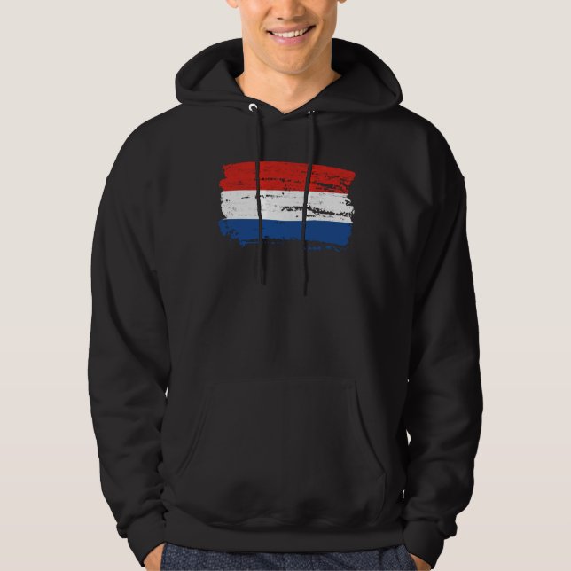 Veste À Capuche Drapeau des Pays-Bas (Devant)
