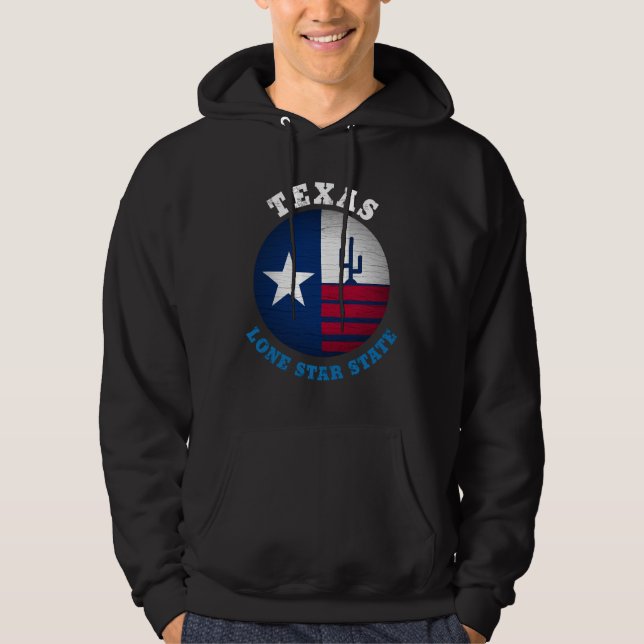 VESTE À CAPUCHE DRAPEAU D'ÉTAT TEXAS LONE STAR (Devant)
