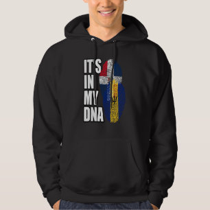Veste À Capuche Drapeau Dominicain Et Barbadien
