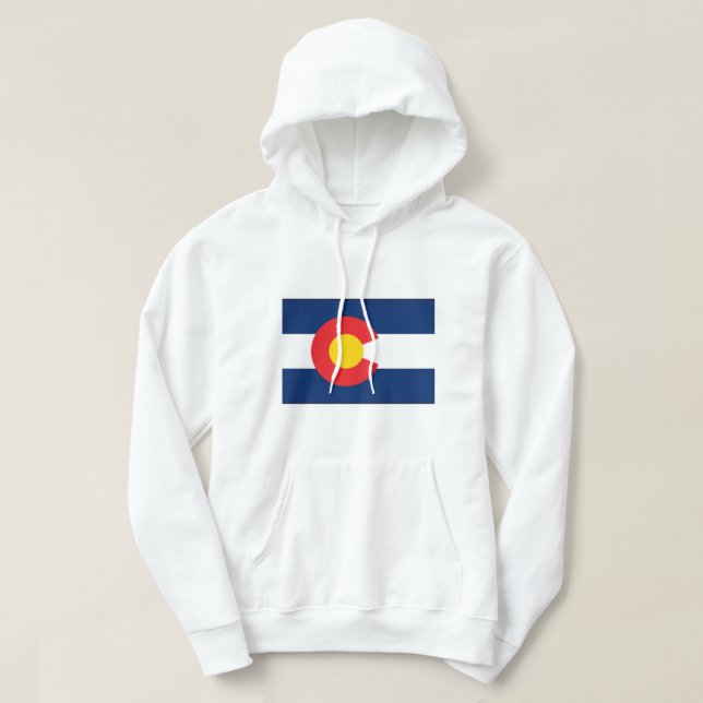 Veste À Capuche Drapeau du Colorado (Design devant)