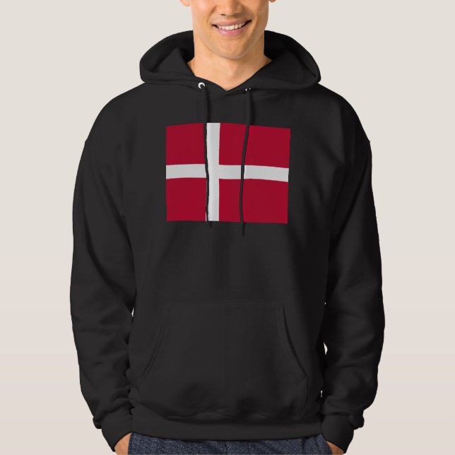 Veste À Capuche Drapeau du Danemark (Devant)