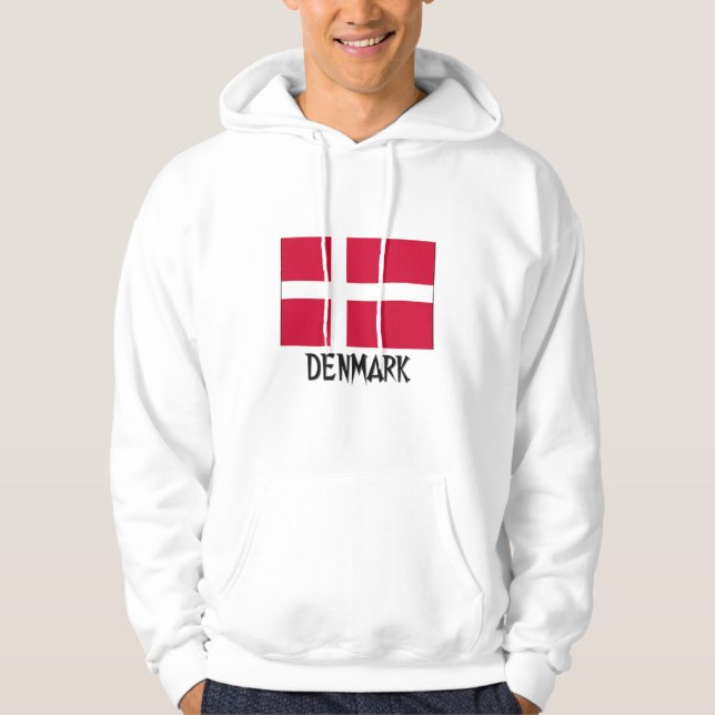 Veste À Capuche Drapeau du Danemark (Devant)