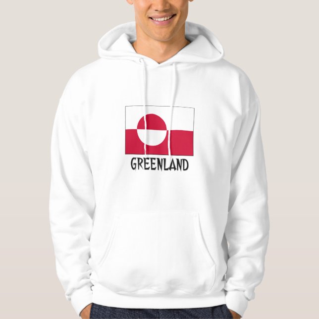 Veste À Capuche Drapeau du Groenland (Devant)