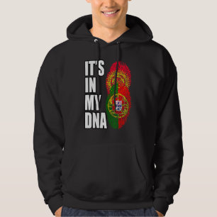 Veste À Capuche Drapeau Du Portugais Et Du Kirghizistan Mélangeant