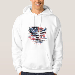 Veste À Capuche Drapeau et aigle des États-Unis. Indépendance